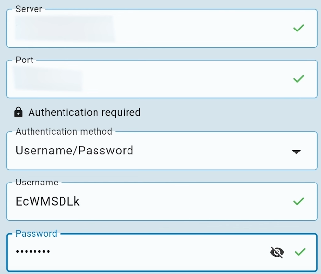 Ввод данных прокси в SuperProxy